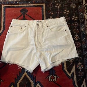 NWT agolde off white Parker short